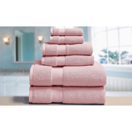 BLUE RIDGE Luxury Towel Set (6-Piece), Pink EL900015